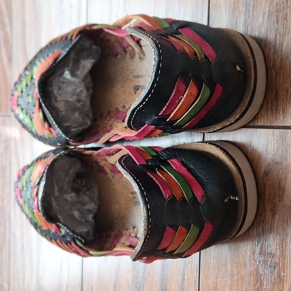 Huarache Multicolor Leather Flats - Picture 5 of 5